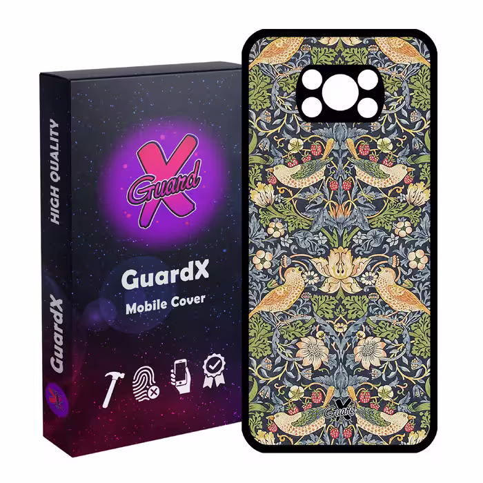 کاور گارد ایکس طرح سنتی مدل Glass10258 مناسب برای گوشی موبایل شیائومی Poco X3 Pro