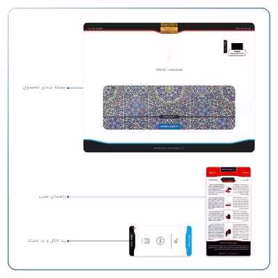 برچسب پوششی ماهوت مدل Iran-Tile6 مناسب برای تبلت هوآوی Mediapad M6 10.8 2019