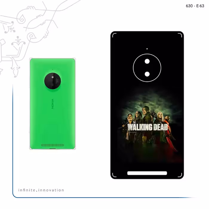 برچسب پوششی ماهوت مدل WALKING DEAD مناسب برای گوشی موبایل نوکیا Lumia 830