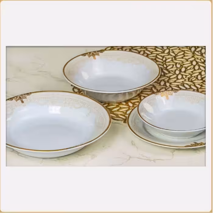 بشقاب خورش خوری پارس چینی کد 2816 مجموعه 6 عددی