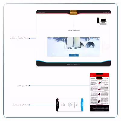 برچسب پوششی ماهوت مدل Penguin مناسب برای تبلت سامسونگ Galaxy Tab S2 9.7 2015 T810