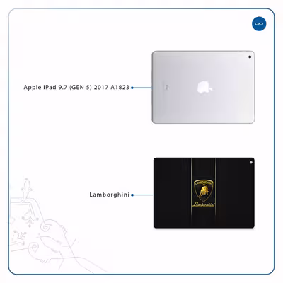 برچسب پوششی ماهوت مدل Lamborghini مناسب برای تبلت اپل iPad 9.7 (GEN 5) 2017 A1823