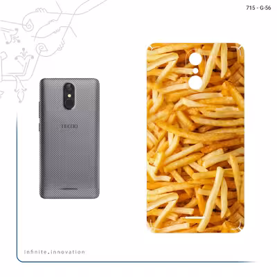 برچسب پوششی ماهوت مدل French fries مناسب برای گوشی موبایل تکنو WX3F LTE