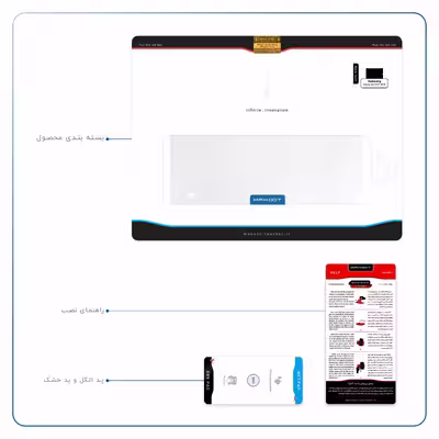 برچسب پوششی ماهوت مدل Metallic-White مناسب برای تبلت سامسونگ Galaxy Tab S2 9.7 2016 T819N