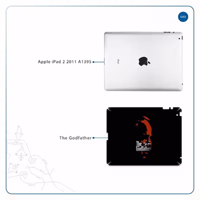 برچسب پوششی ماهوت مدل The Godfather مناسب برای تبلت اپل iPad 2 2011 A1395