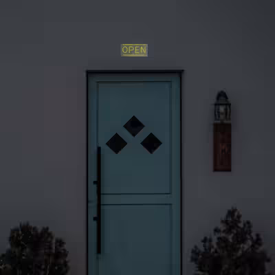 چراغ دیواری نئون دیزاین طرح Open_YL