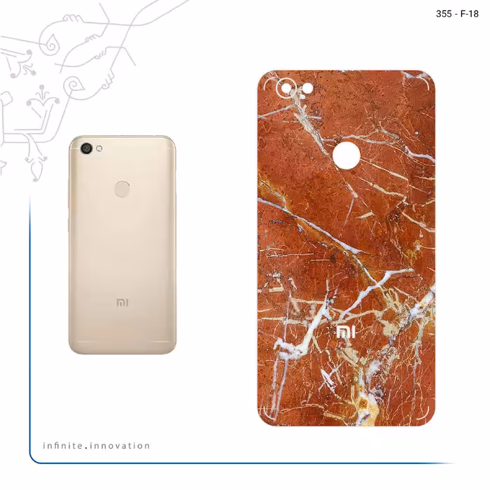 برچسب پوششی ماهوت مدل Red Marble مناسب برای گوشی موبایل شیائومی Redmi Note 5A Prime