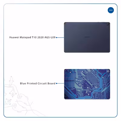 برچسب پوششی ماهوت مدل Blue Printed Circuit Board مناسب برای تبلت هوآوی Matepad T10 2020 AGS-L09