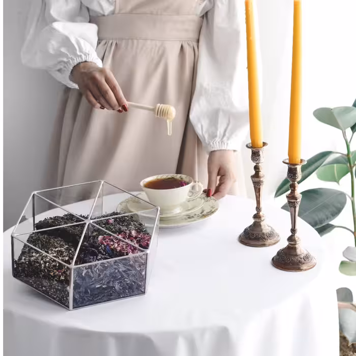 شکلات خوری شیشه ای مدل 6side.orga