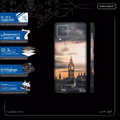 برچسب پوششی ماهوت مدل London-City-FullSkin مناسب برای گوشی موبایل سامسونگ Galaxy A22 4G