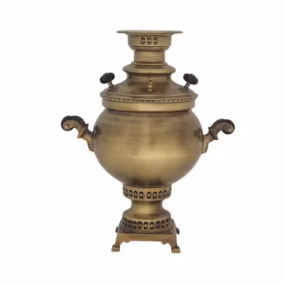 سماور زغالی عبدی مدل کلاسیک گنجایش 5 لیتر