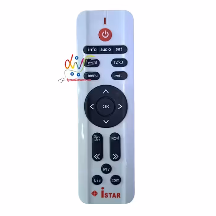 کنترل رسیور آی استار کوتاه سفید