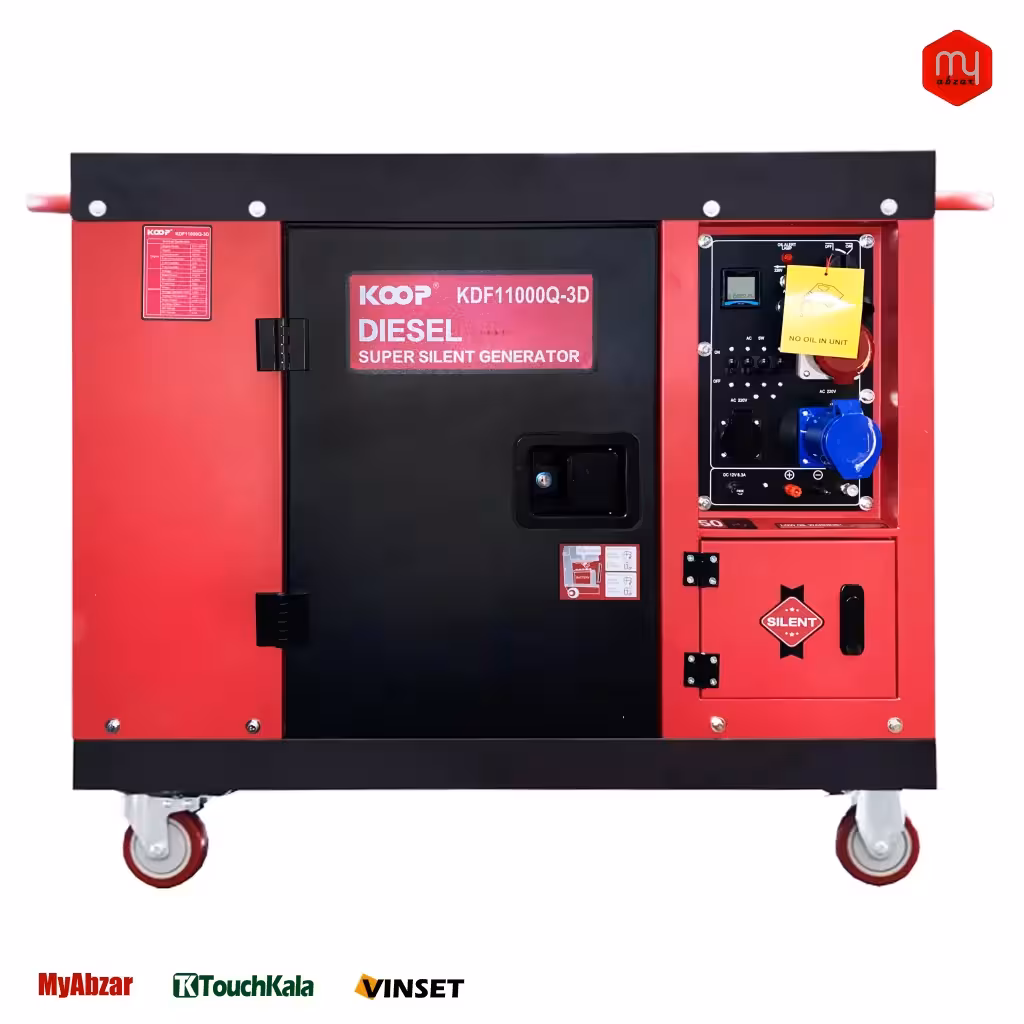 موتور برق گازوئیلی کوپ سایلنت مدل KDF11000Q-3D (تکفاز و سه فاز)