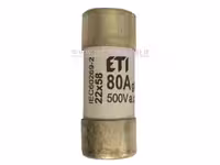 فیوز استوانه ای 58*22 در آمپر های (100-80-63) آمپر ETI