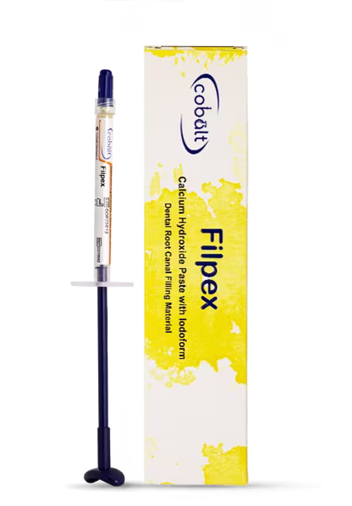 خمیر کلسیم هیدروکساید دارای یدوفرم متاپکس کبالت Cobalt Filpex