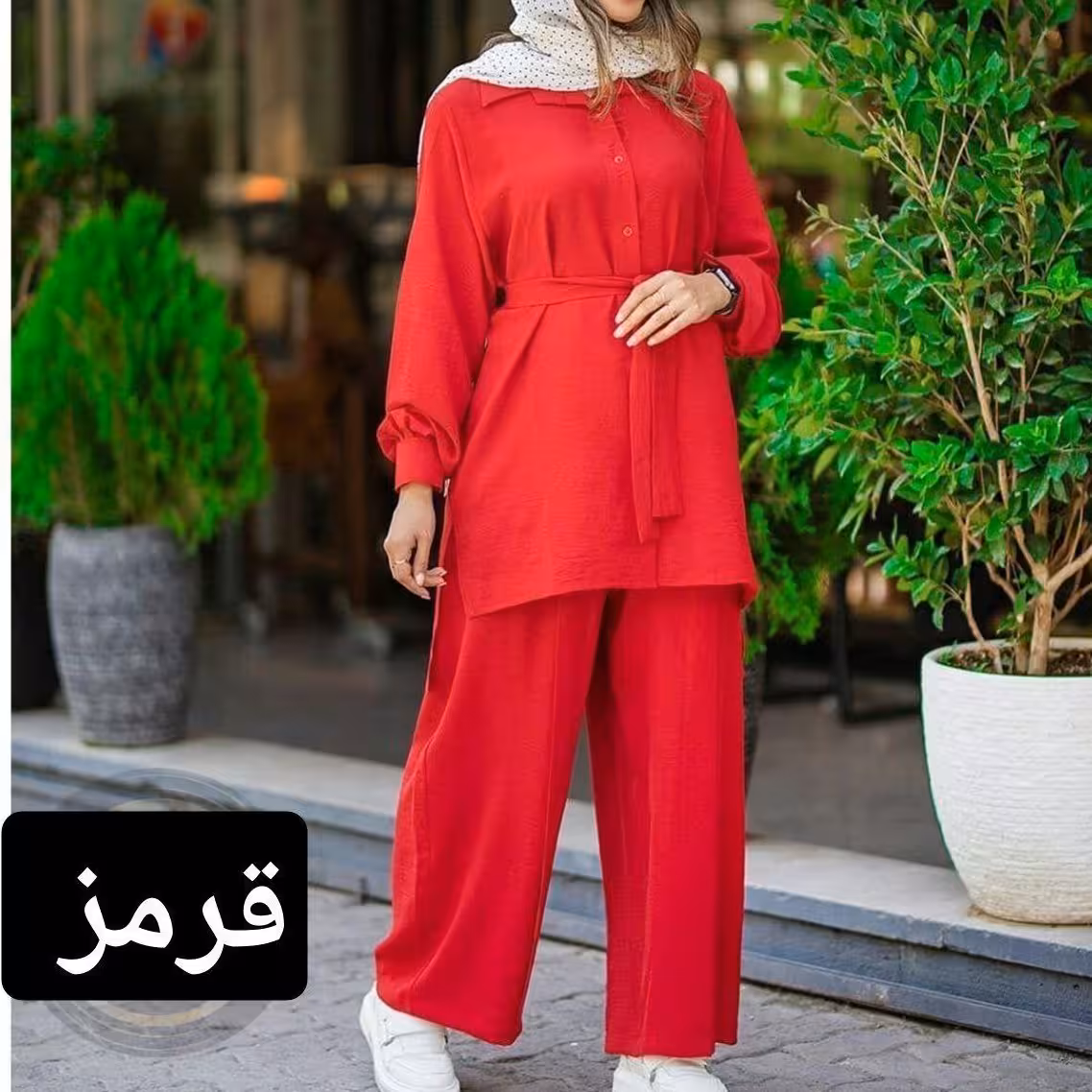 ست مانتو و شلوار ابروبادی در رنگبندی