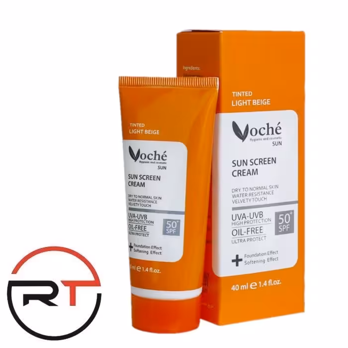 ضد آفتاب بژ روشن SPF50 وچه پوست خشک و معمولی