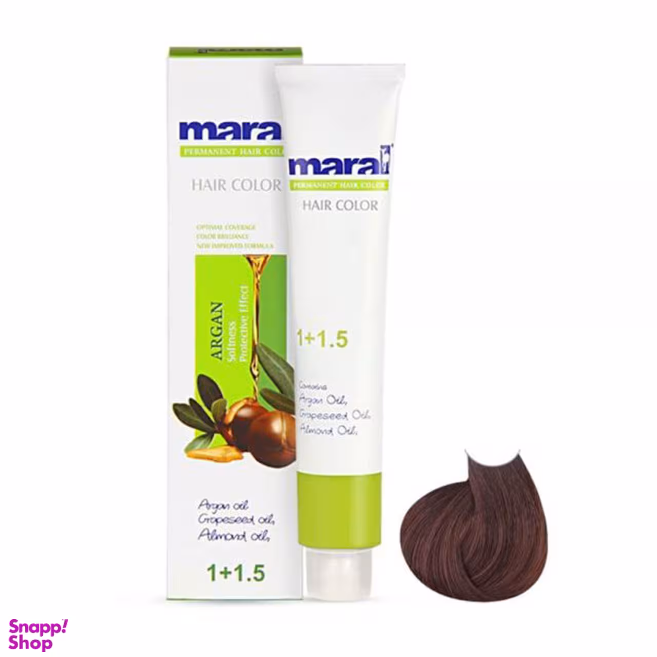 رنگ مو مارال (Maral) شماره 585 حجم 100 میلی لیتر رنگ قهوه ای نسکافه ای روشن