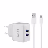شارژر دیواری ایکس کین مدل XK-HC09 به همراه کابل تبدیل لایتنینگ