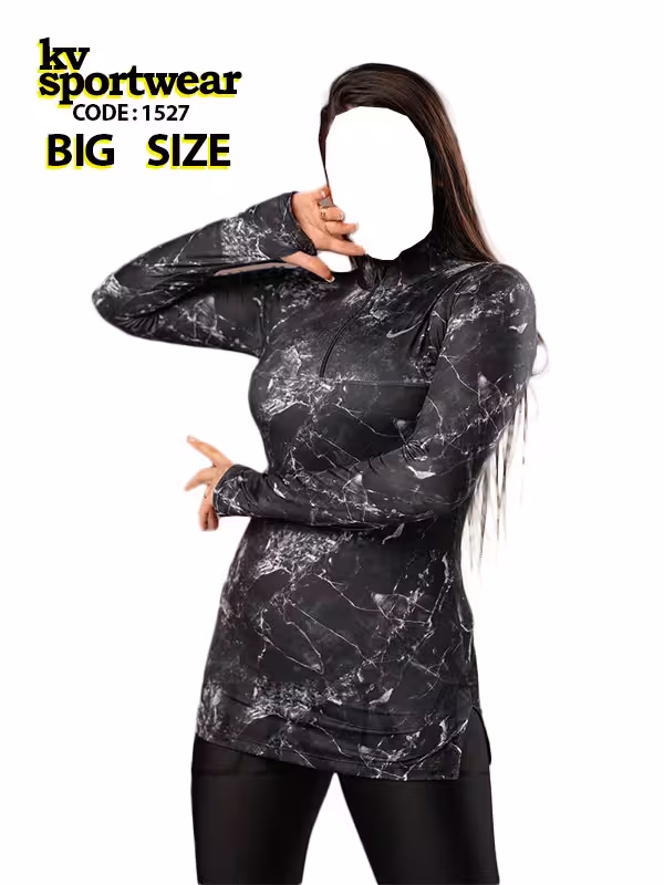 بلوز نیم زیپ فینگردار ورزشی زنانه Nike کد 02
