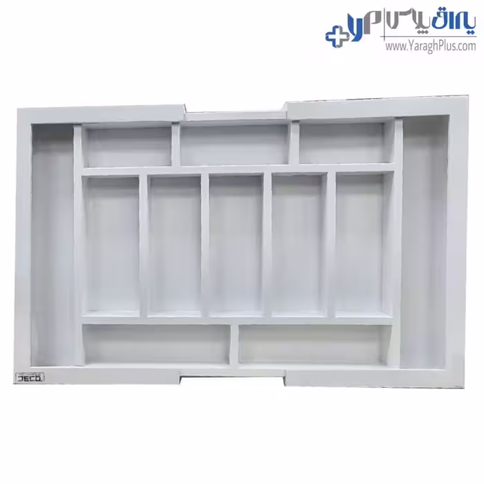 جا قاشقی رگلاژی چوبی داخل کشو رنگ سفید