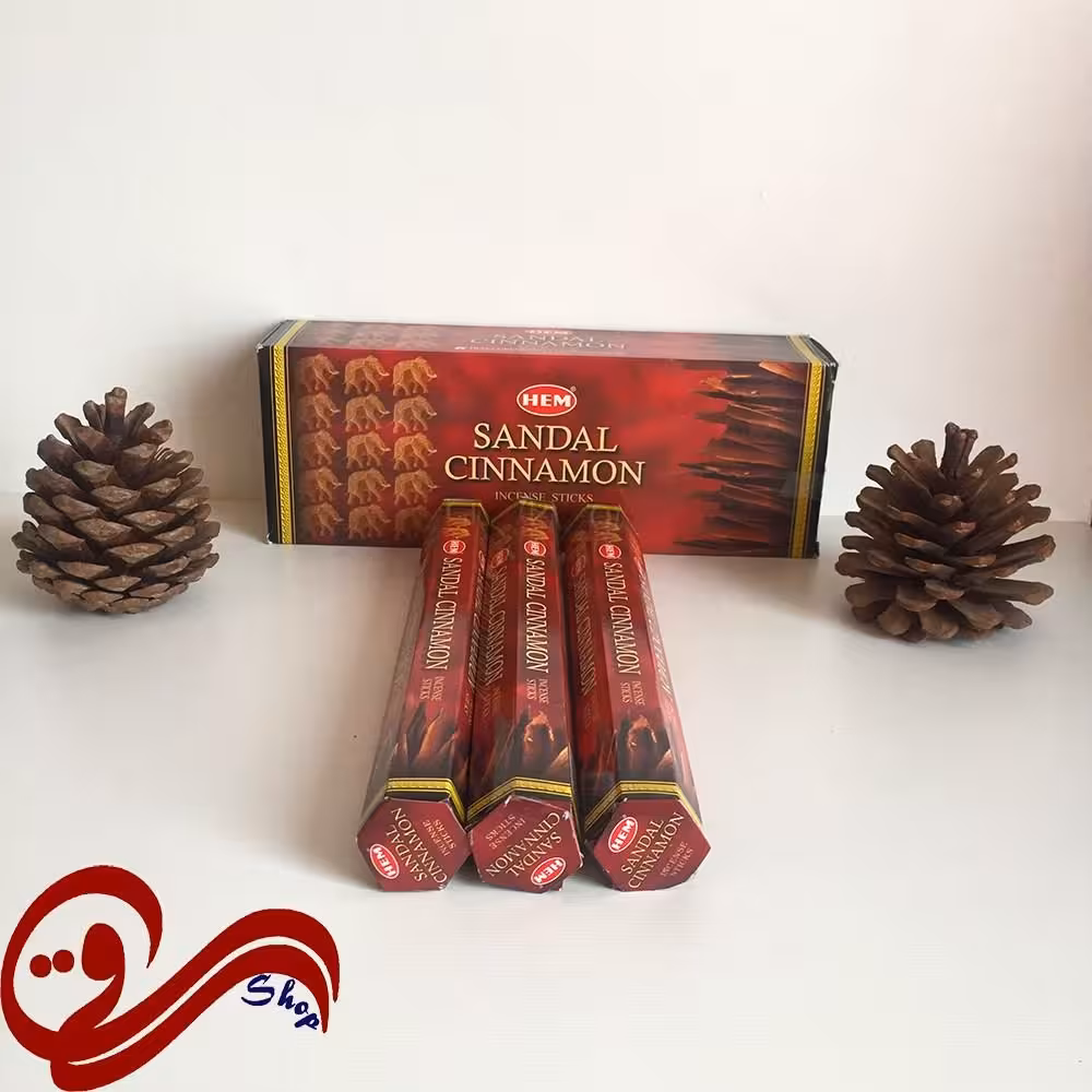 عود شاخه ای صندل دارچین هم HEM Sandal Cinnamon Incense Stick