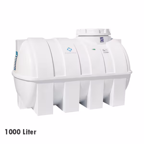 مخزن افقی سه لایه پلاستونیک 1000 لیتری