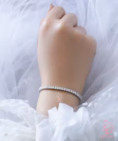 💍دستبند جواهری تنیسی(D_7003)