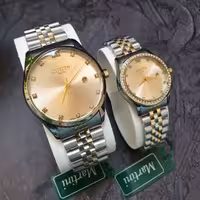 ساعت ست سیتیزن مردانه و زنانه، یک سال گارانتی موتور ژاپن ضد آب 