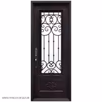 درب فلزی رنگ کوره ای  کد 1251