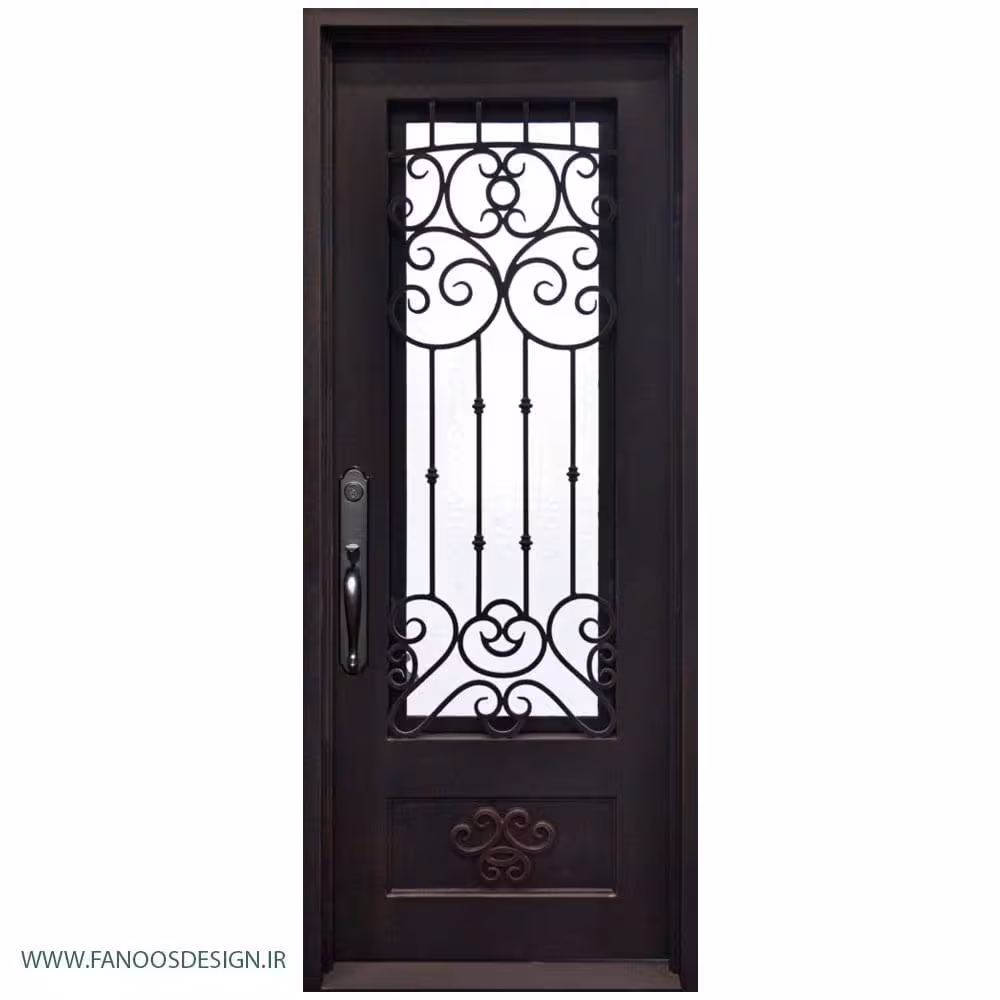 درب فلزی رنگ کوره ای  کد 1251