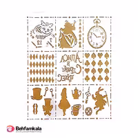 شابلون استنسیل کدZ142 ابعاد 40*40