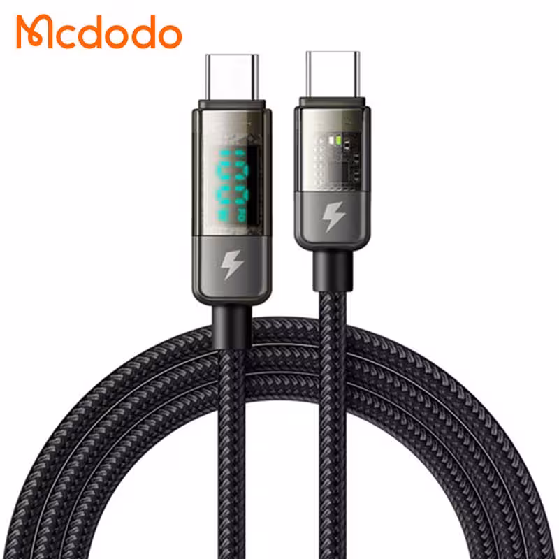 کابل شارژ دو سر تایپ‌سی قطع کن خودکار مک دودو Mcdodo Digital Pro Auto Power Off Type-C to Type-C CA-3610