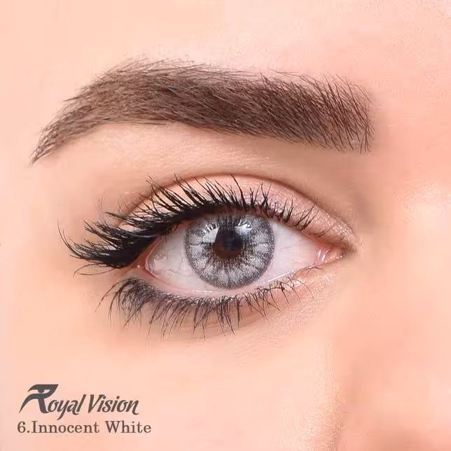 لنز چشم رویال ویژن شماره 06 با رنگ Innocent White0