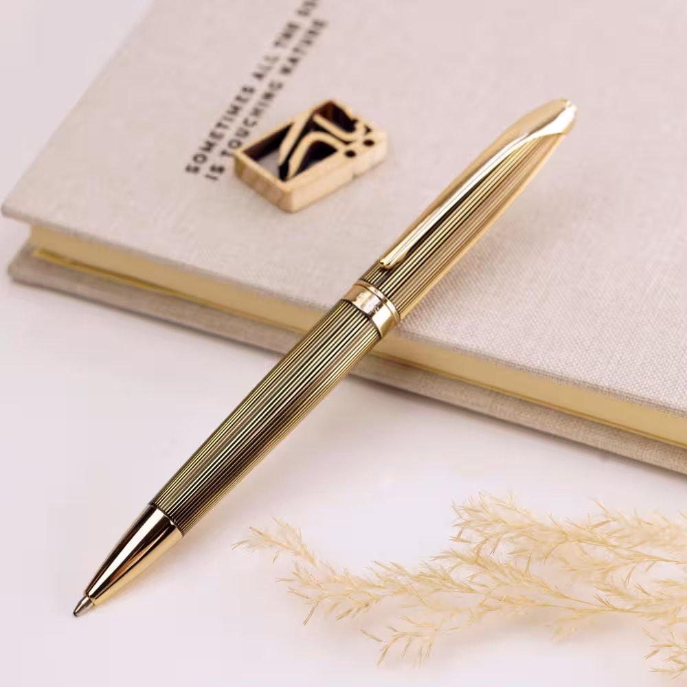 خودکار یوروپن رینگ مشکی راه راه طلایی EUROPEN Ring black and gold striped BP