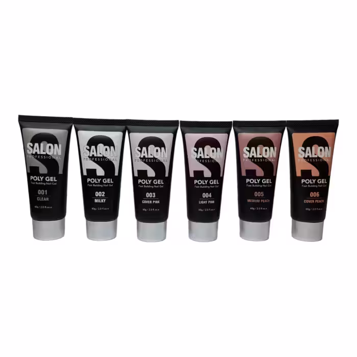 پلی ژل کاشت ناخن 30 گرمی حرفه ای سالن Salon کد 6 کاور پیچ