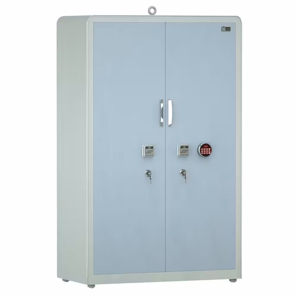 کمد اداری فلزی بایگانی نسوز و ضدسرقت مدل دو درب 2000 Double