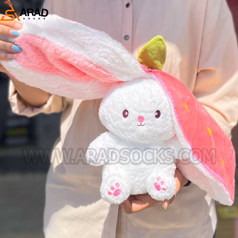 عروسک خرگوش سوپرایزی توت فرنگی بزرگ