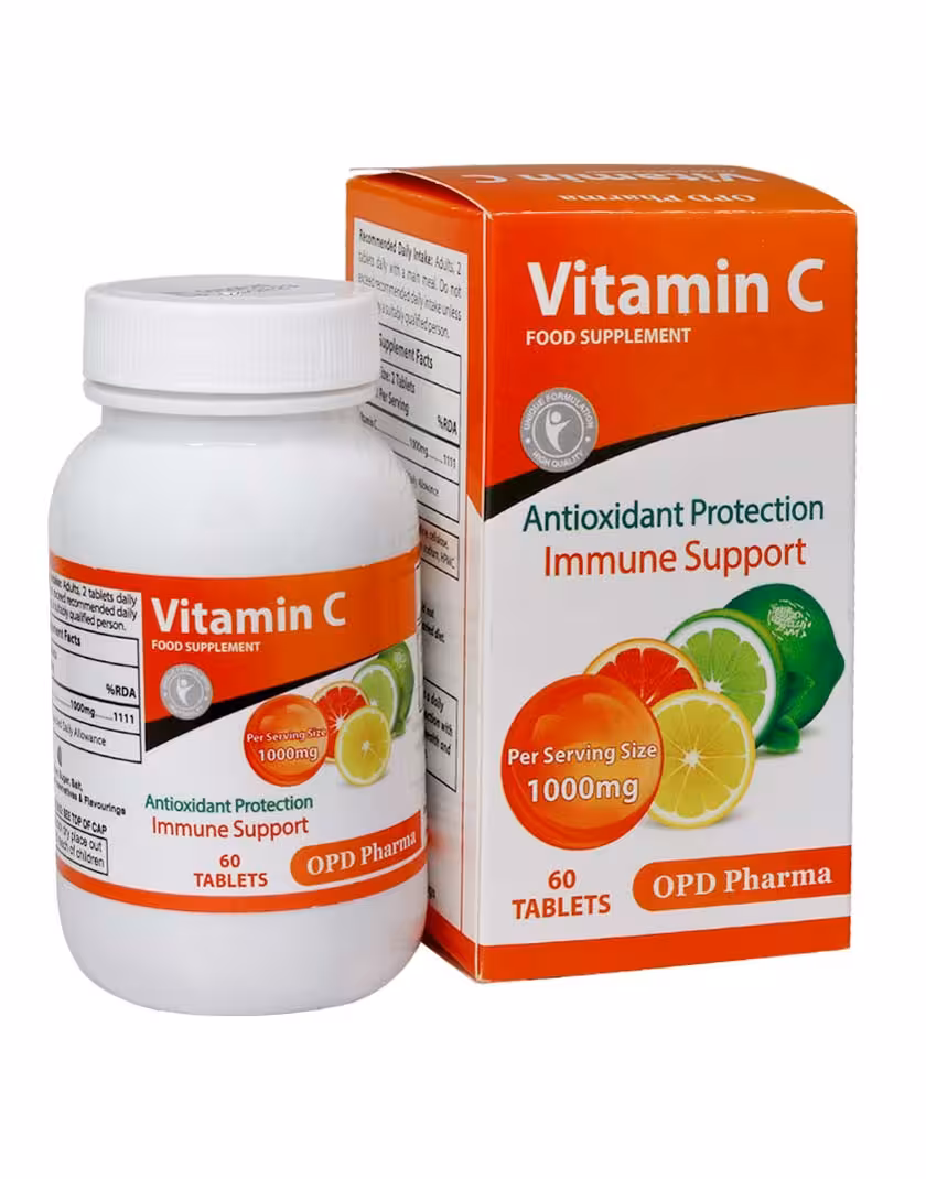 قرص ویتامین ث 1000 میلی گرم او پی دی فارما 60 عددی