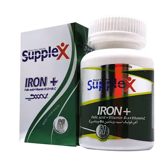 قرص آیرون پلاس ساپلکس (60 عددی)