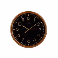 ساعت دیواری چوبی استکهلم مشکی (80سانت) (ZA2212)
