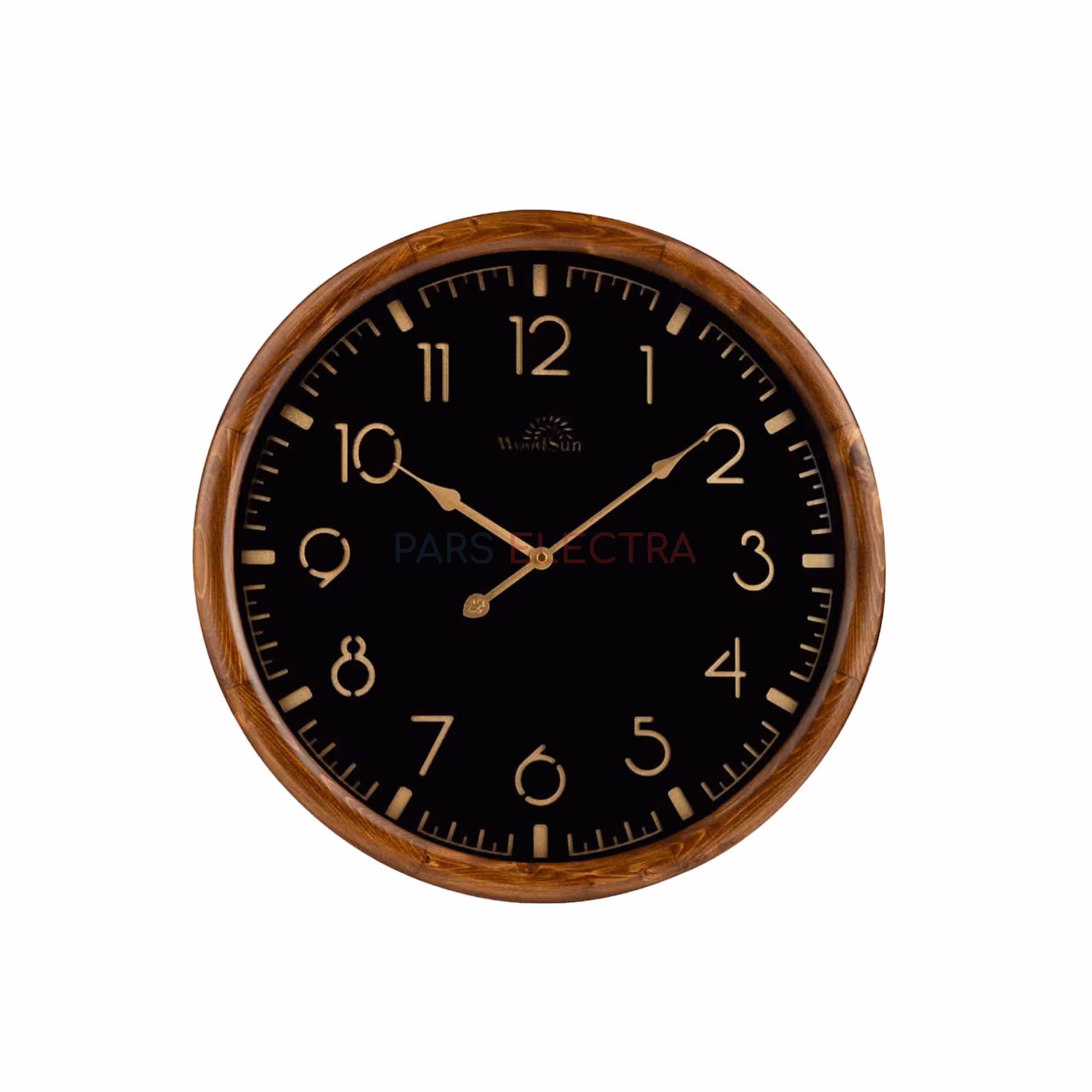 ساعت دیواری چوبی استکهلم مشکی (80سانت) (ZA2212)