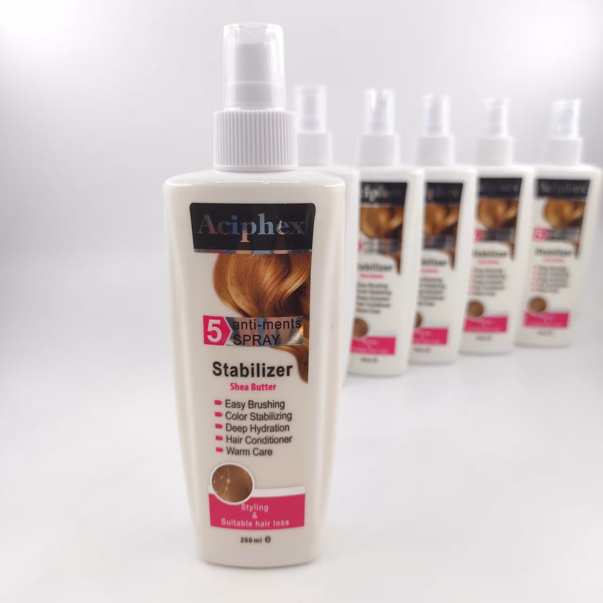 اسپری مو دوفاز اسیفکس مدل stabilizer حجم 200 میل (پک 12 عددی)