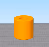 مدل سه بعدی جاشمعی طرح استوانه ساده (STL)