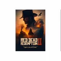 تابلو متال پوستر a3 – طرح Red Dead