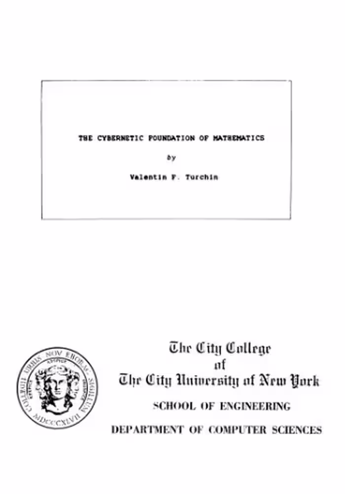 خرید و دانلود نسخه کامل کتاب The Cybernetic Foundation of Mathematics