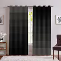 پرده پانچی ساده رنگ تیره SA-4960