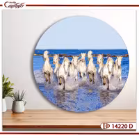 تابلو 9 اسب دوان در آب C14220
