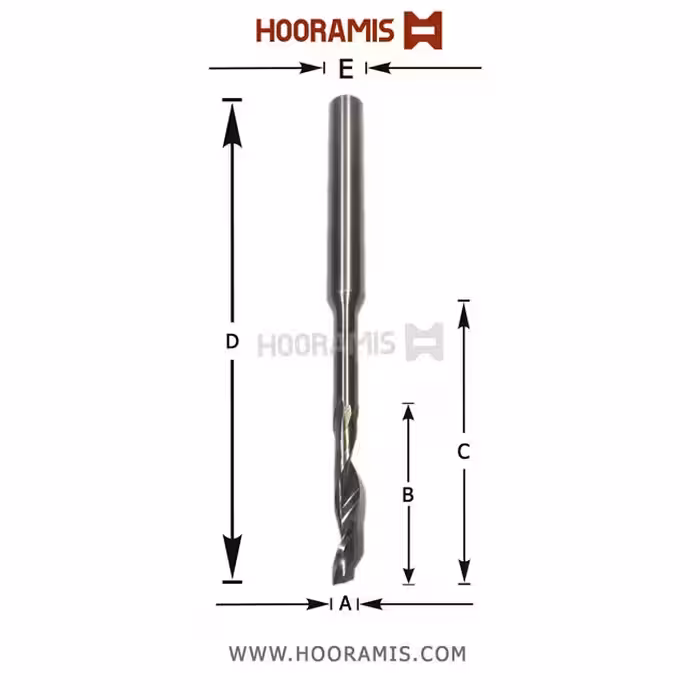 مته عمومی تک کاناله 6*120*60*30*5 از جنس HSS