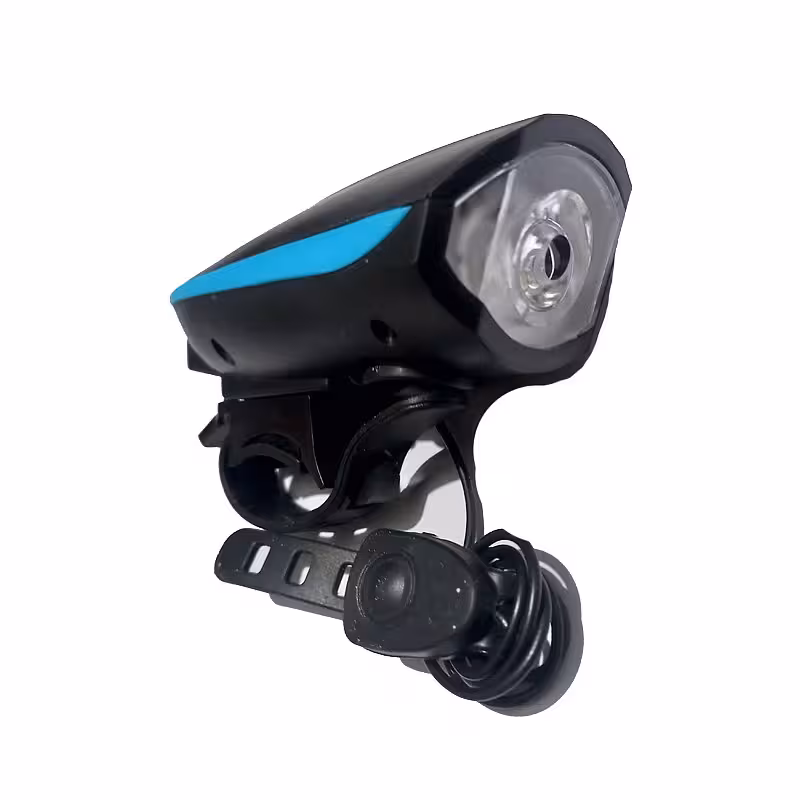 چراغ جلوی دوچرخه با بوق باطری خور مدل HJ-758 